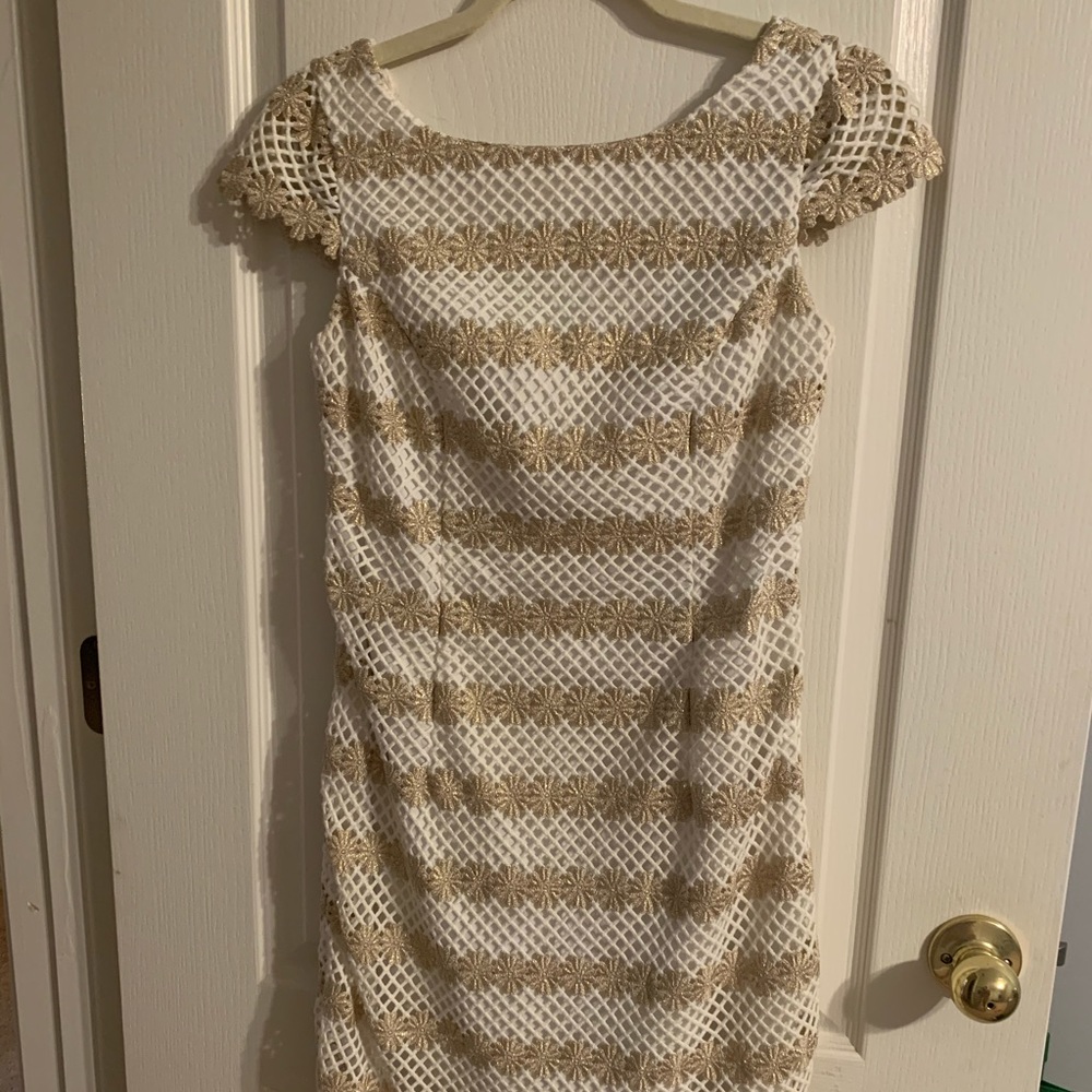 Size 2 White and Gold Lilly Pulitzer